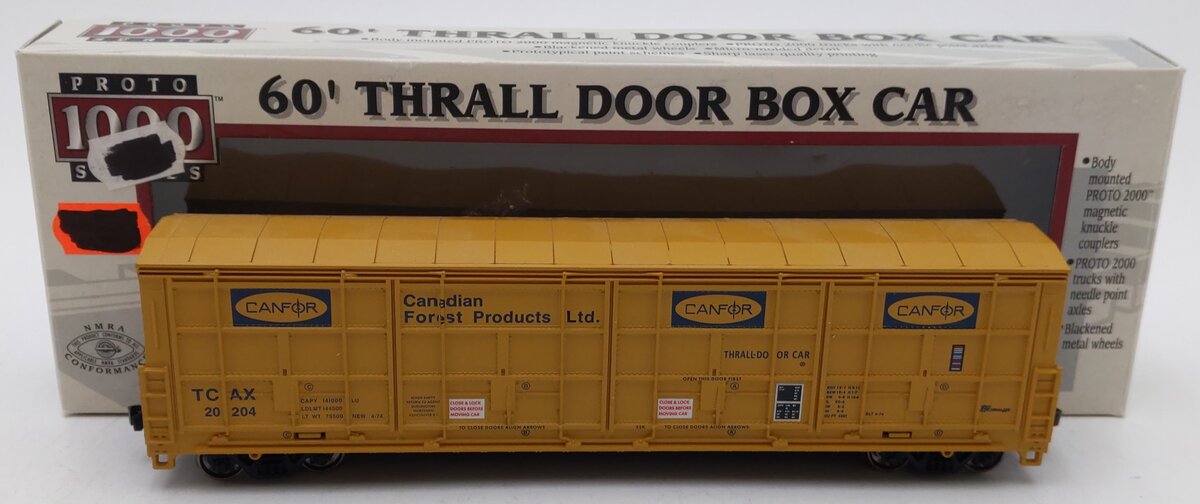Proto 1000 89033 HO Scale Canadian Forest Products Box Car #20204 EX/Box