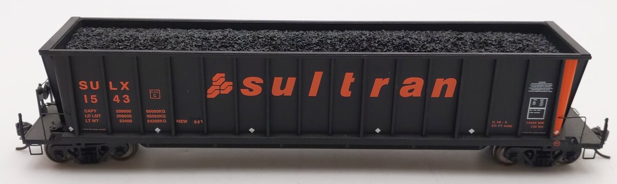 InterMountain 47103-10 HO Bathtub Coal Sultran Gondola Car #1543 LN/Box