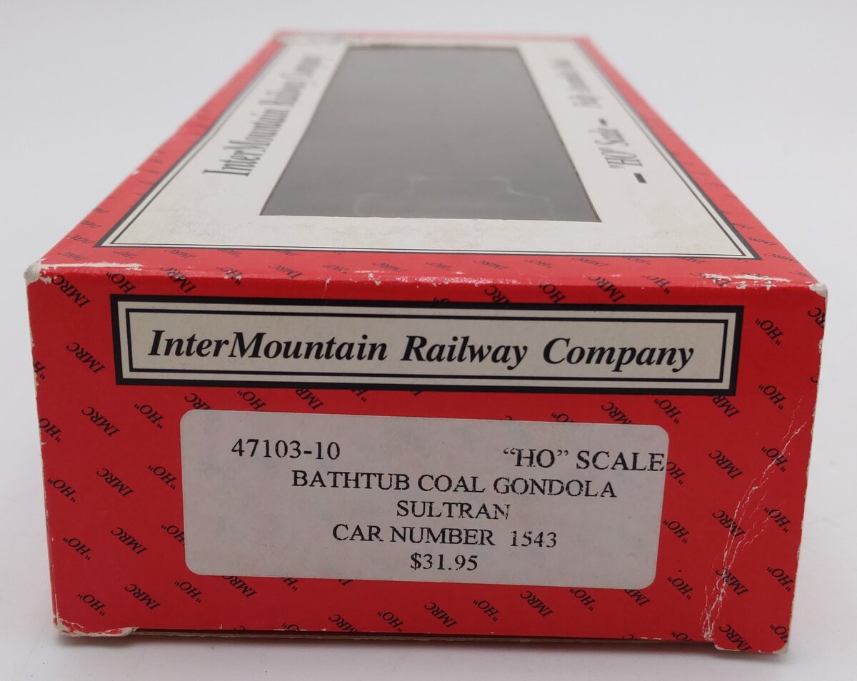 InterMountain 47103-10 HO Bathtub Coal Sultran Gondola Car #1543 LN/Box