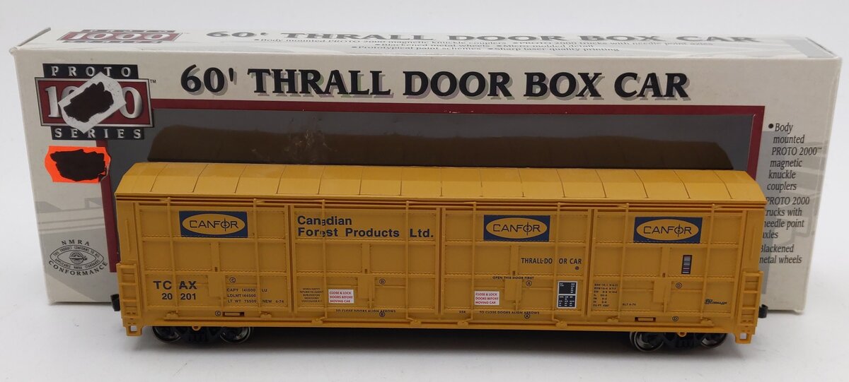 Proto 1000 89033 HO Scale Canadian Forest Products Box Car #20201 EX/Box