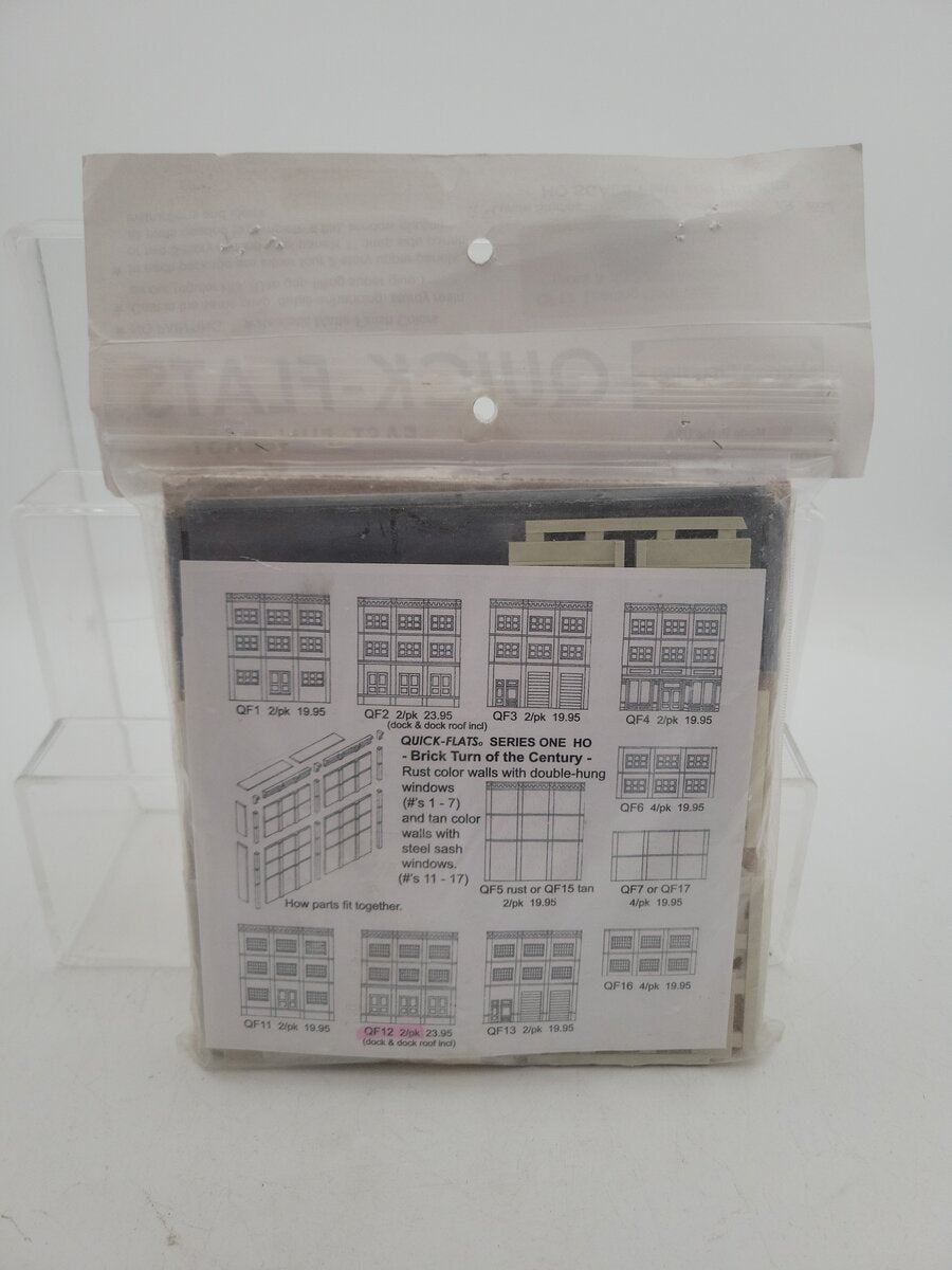Lunde Studios QF12 HO Scale Quick-Flats Loading Dock Walls Kit (Pack of 2) EX/Box