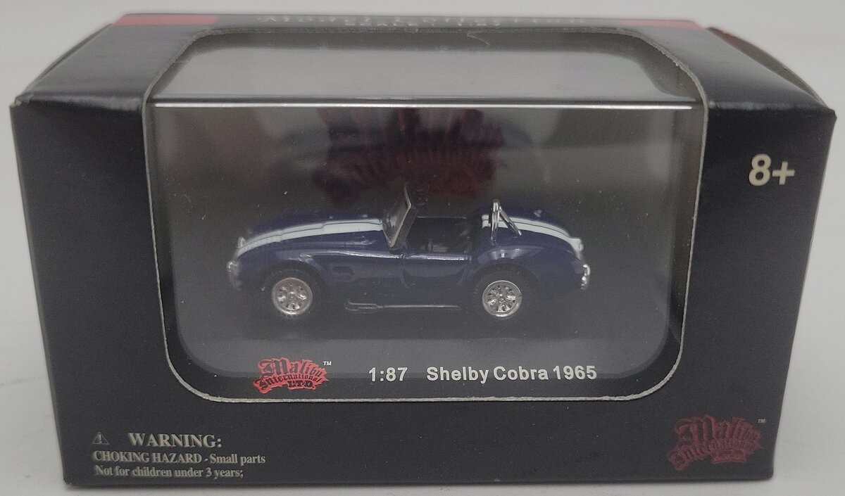 Malibu International 00100 1:87 Scale Blue Shelby Cobra EX/Box