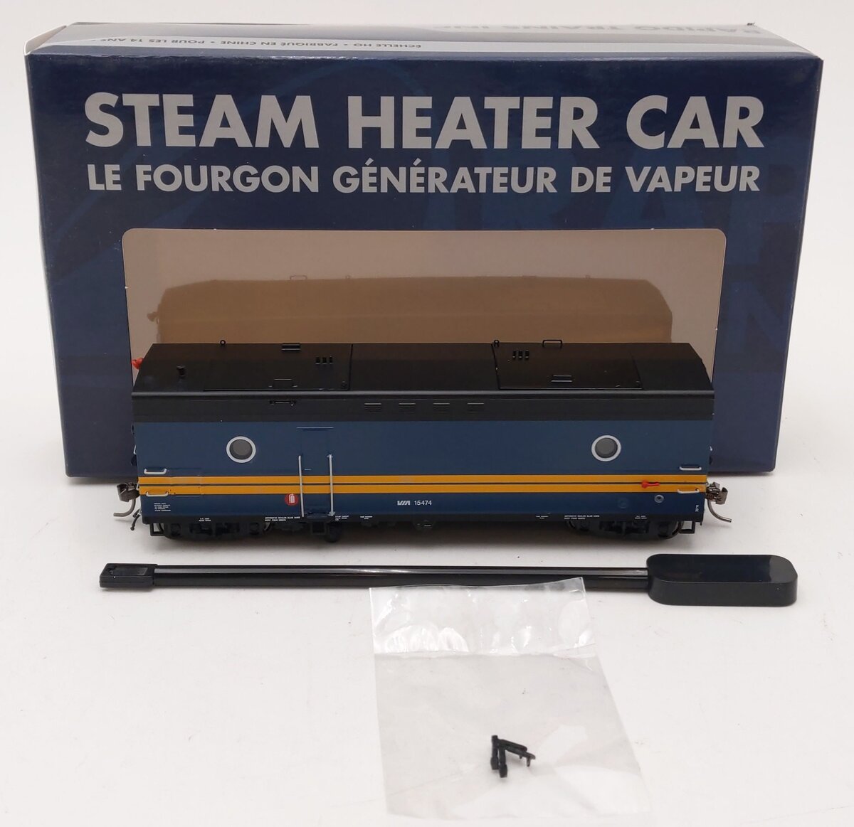 Rapido Trains 107358 HO VIA Rail Canada Oh So Noisy Steam Heater Car #15474 LN/Box