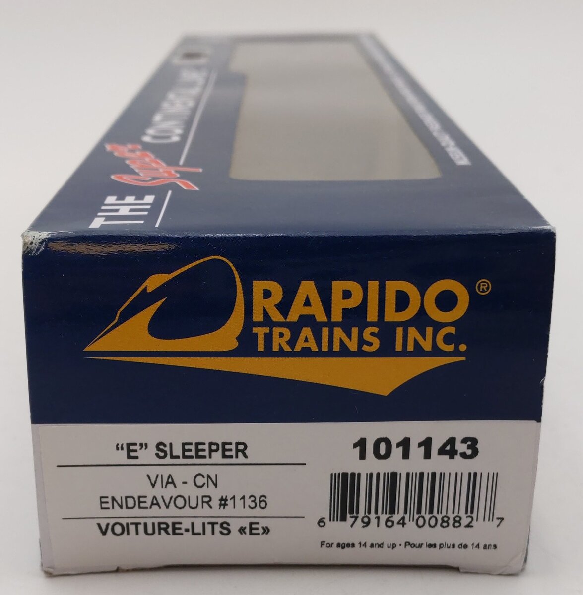 Rapido Trains 101143 HO VIA CN "Endeavour" Duplex Sleeper LN/Box