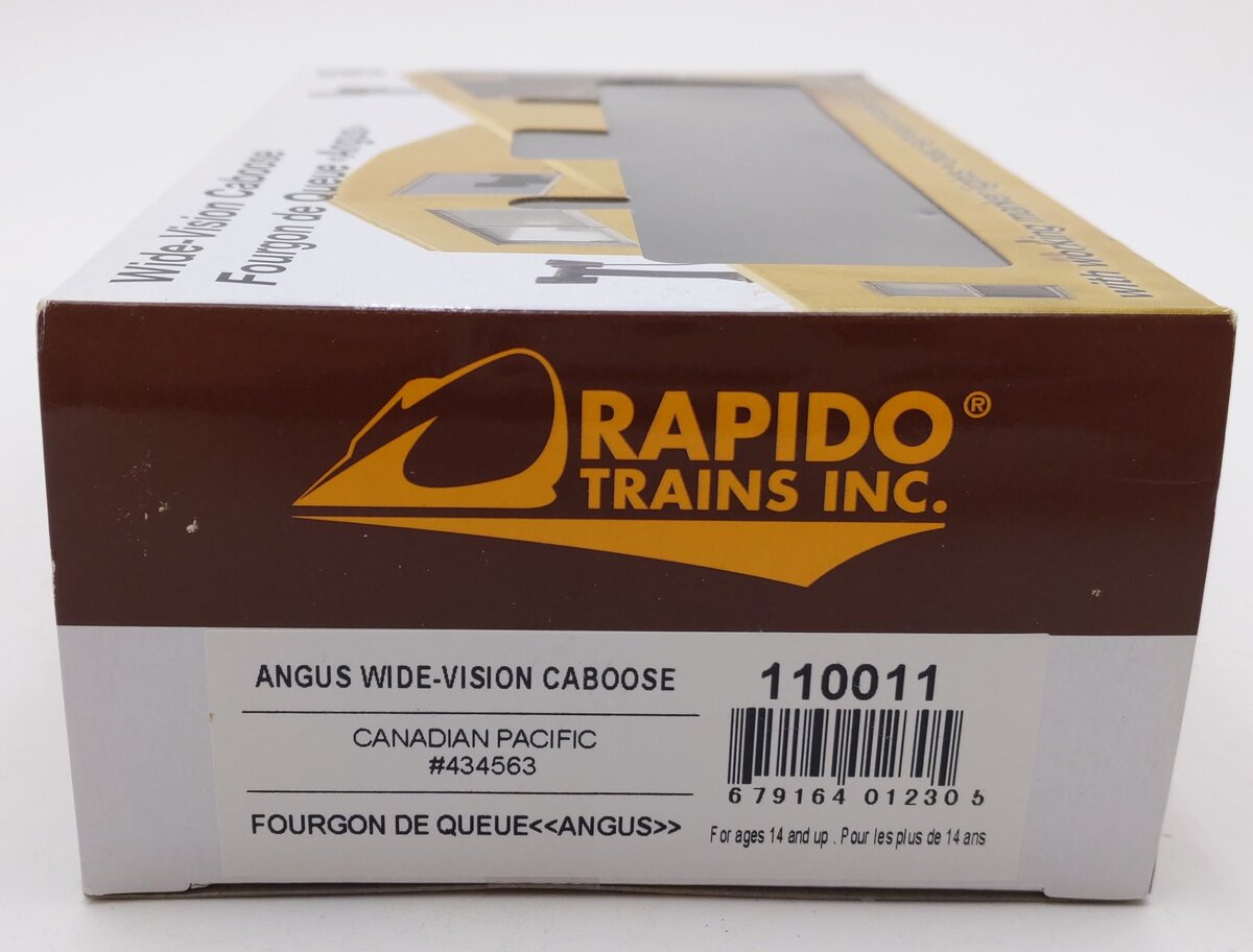 Rapido Trains 110011 HO Canadian Pacific Wide-Vision Caboose #434563 EX/Box