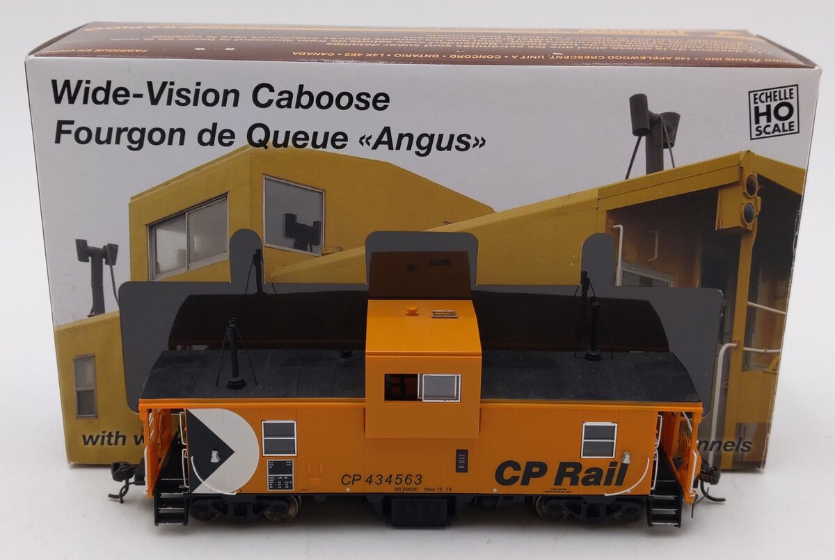 Rapido Trains 110011 HO Canadian Pacific Wide-Vision Caboose #434563 EX/Box