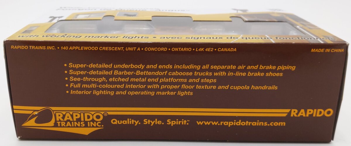 Rapido Trains 110007 HO Canadian Pacific Angus Wide-Vision Caboose #434526 MT/Box