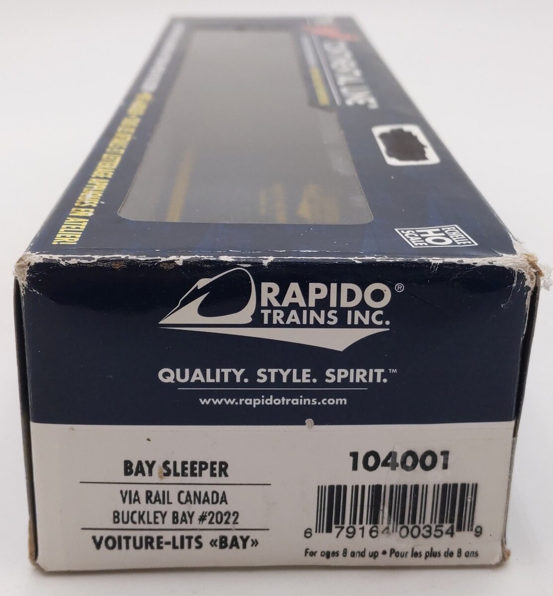 Rapido Trains 104001 HO VIA Rail Canada "Buckley Bay" 10-5 Sleeper EX/Box