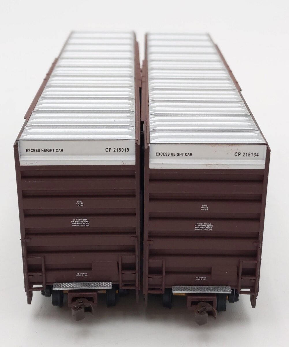 Walthers 932-27107 HO CP Gunderson 50' Hi-Cube Paper Box Car (Pack of 2) VG/Box