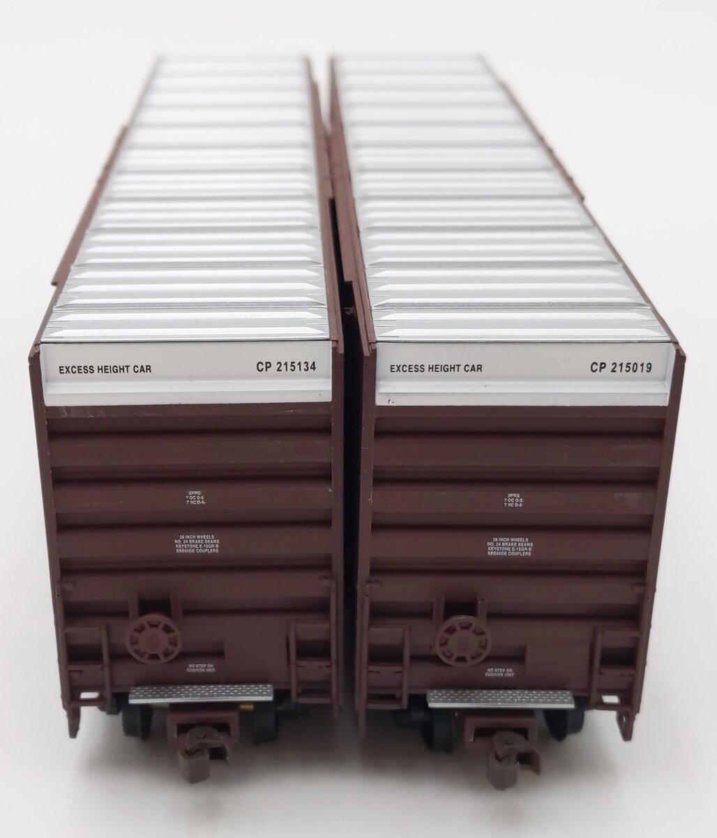 Walthers 932-27107 HO CP Gunderson 50' Hi-Cube Paper Box Car (Pack of 2) VG/Box