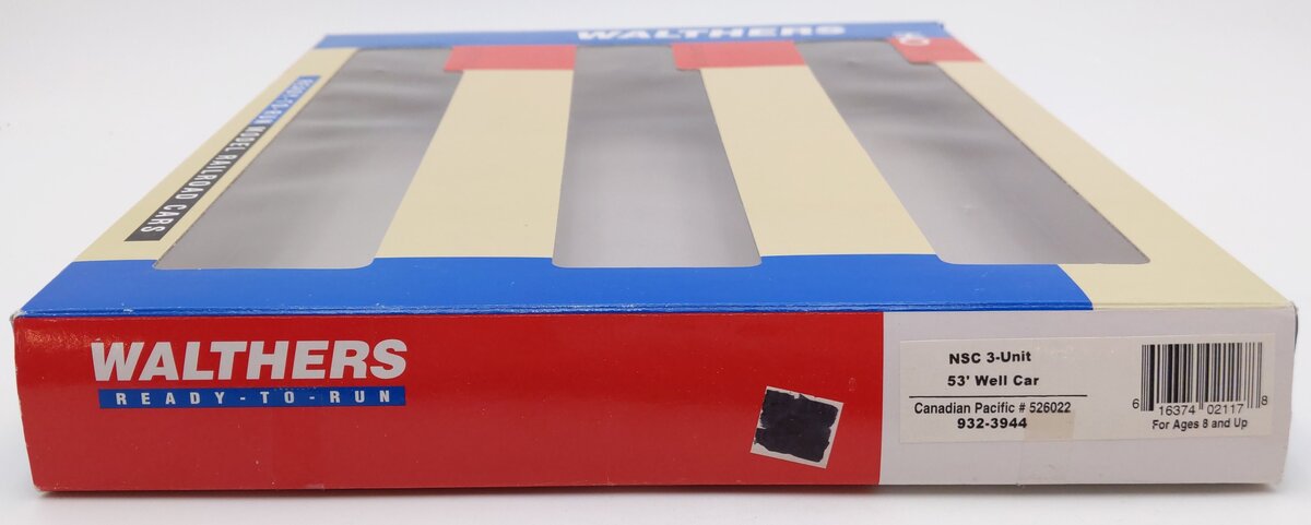 Walthers 932-3944 HO Canadian Pacific NSC 3-Unit 53' Well Car (Set of 3) VG/Box
