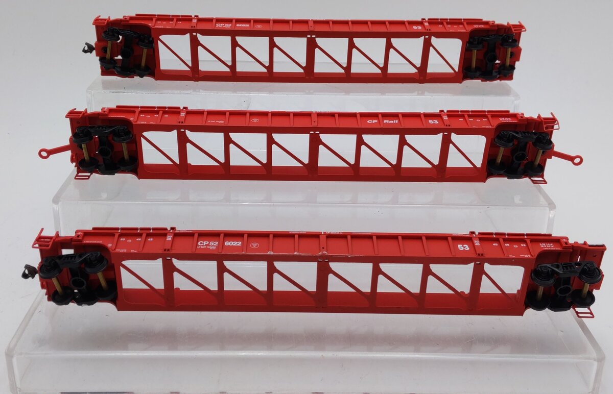 Walthers 932-3944 HO Canadian Pacific NSC 3-Unit 53' Well Car (Set of 3) VG/Box