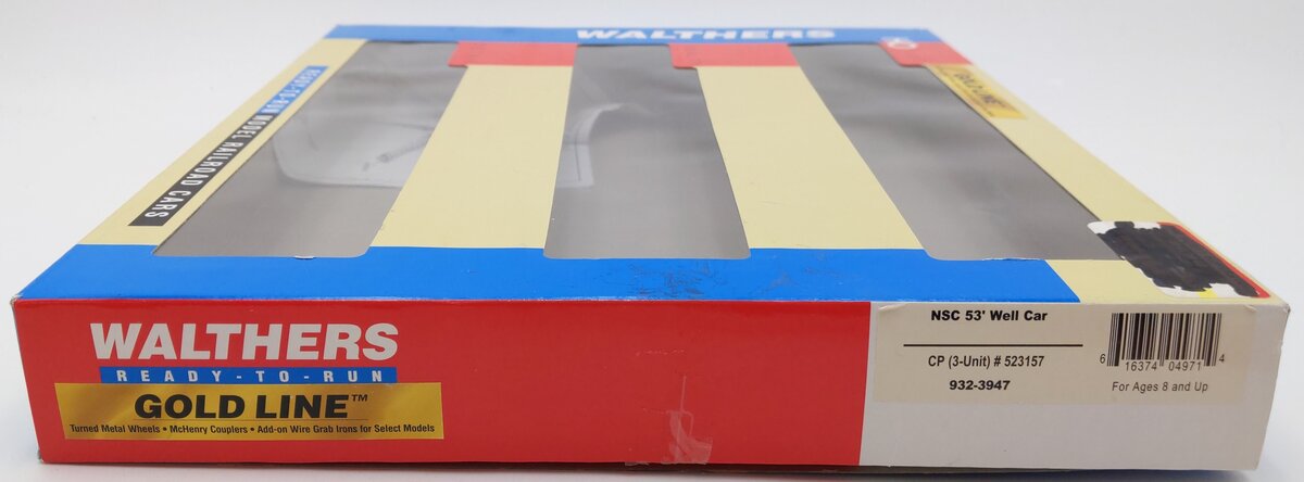 Walthers 932-3947 HO Scale Canadian Pacific NSC 53' Well Cars (Set of 3) VG/Box