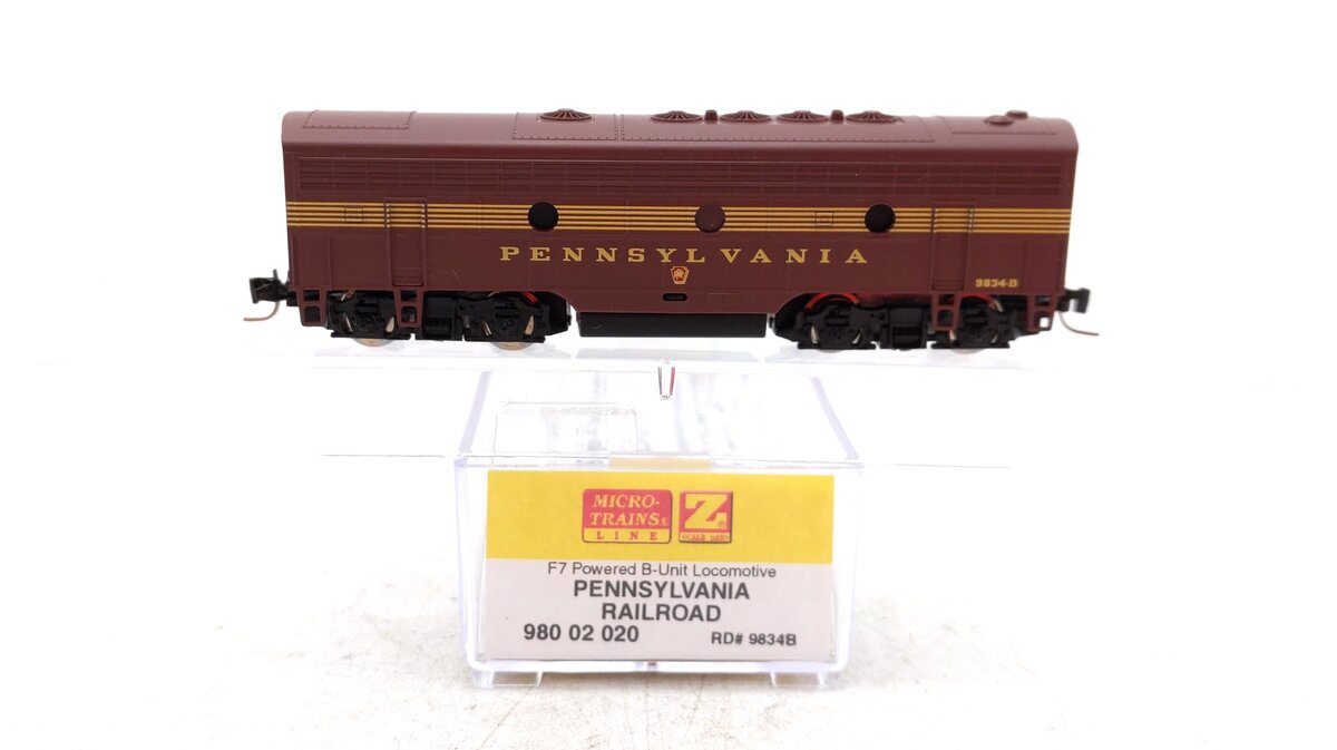 Micro-Trains 98002020 Pennsylvania Railroad F7 Powered B-Unit Locomotive LN/Box