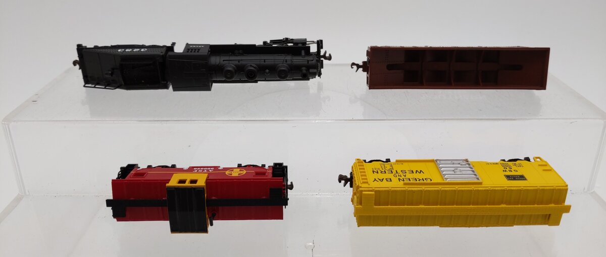 Bachmann 24014 N Scale Yard Boss Santa Fe Steam Starter Freight Train Set VG/Box