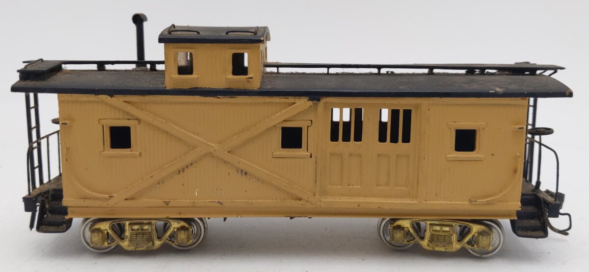PFM HO Scale BRASS Wood Caboose - Custom Painted