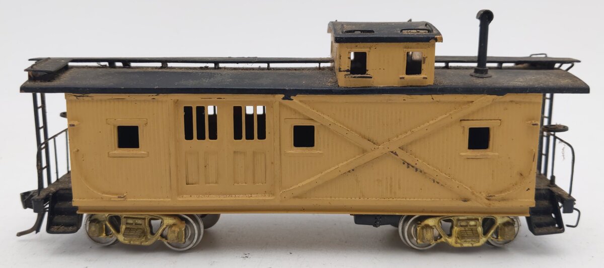 PFM HO Scale BRASS Wood Caboose - Custom Painted