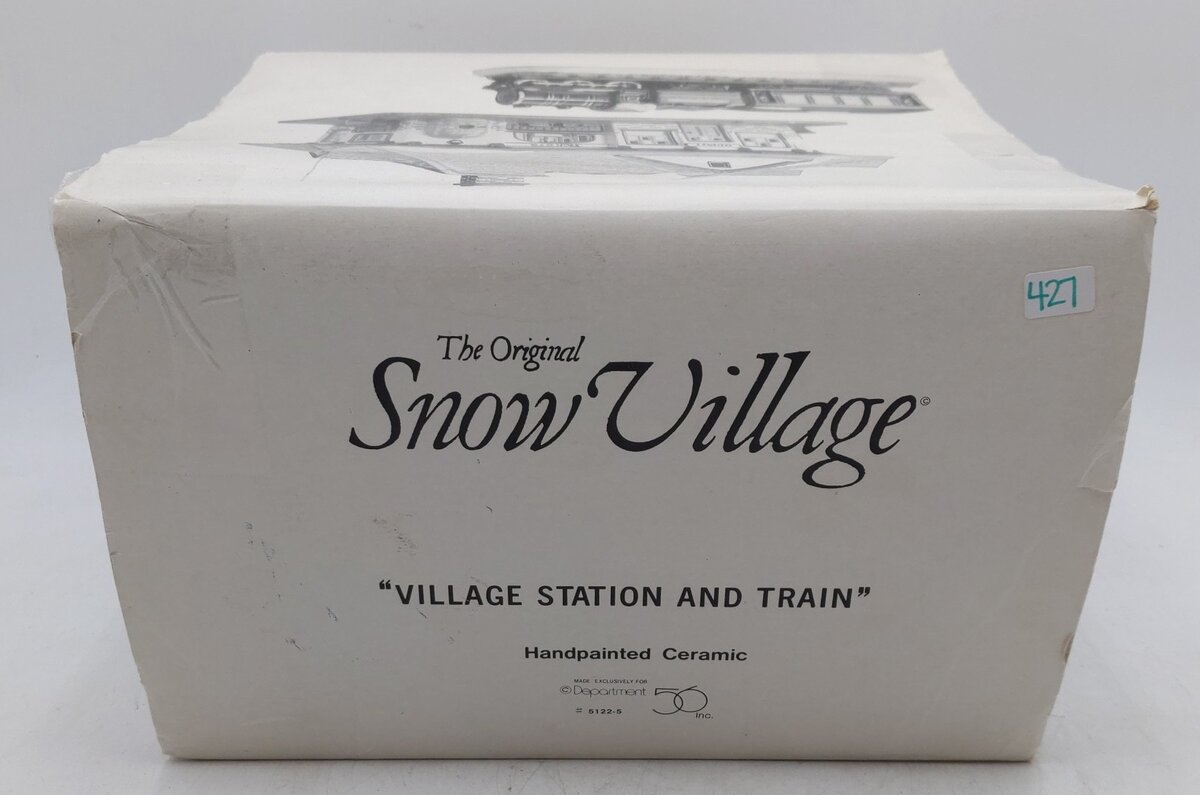 Dept 56 5122-5 Village Station and Train EX/Box