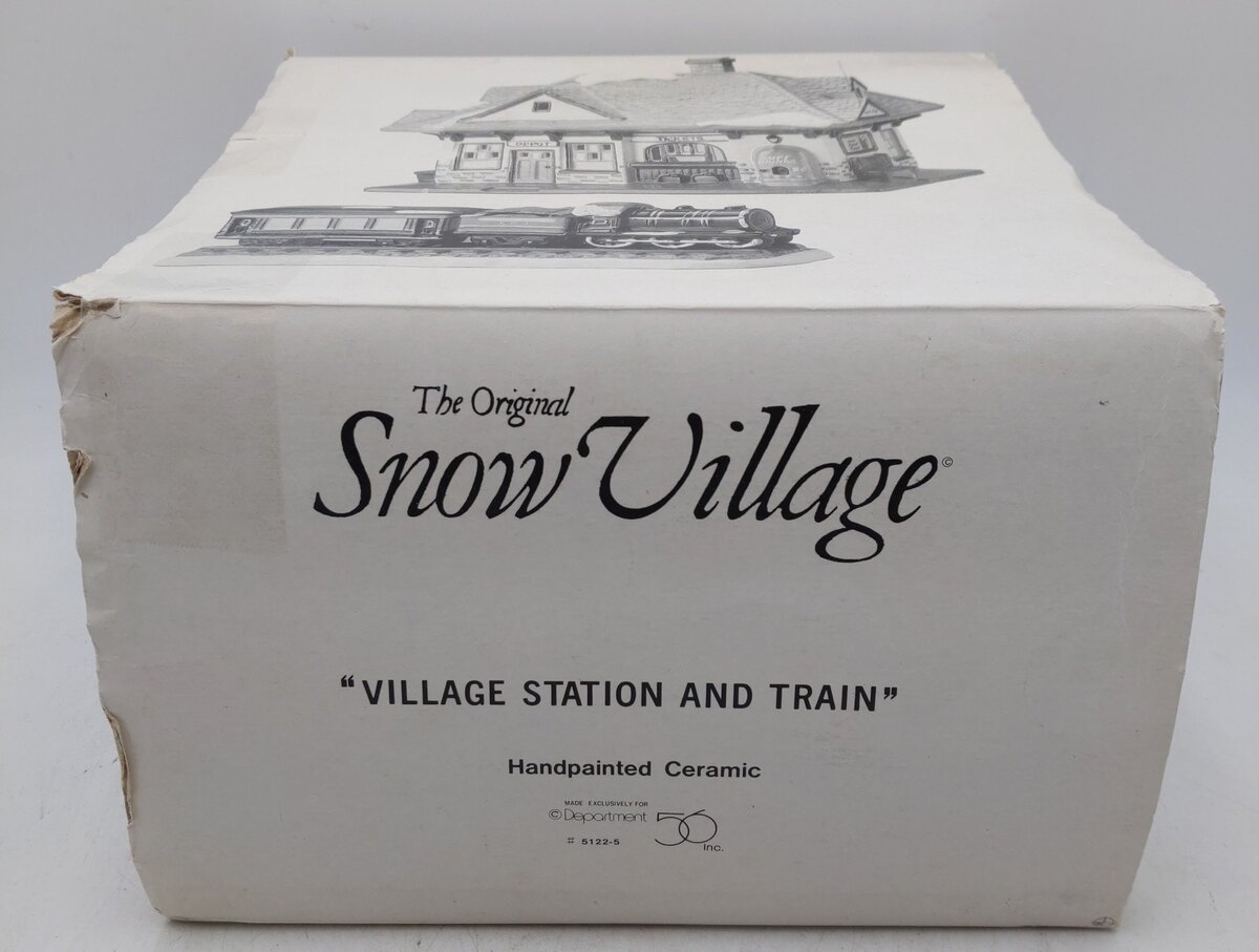 Dept 56 5122-5 Village Station and Train EX/Box