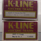 K-Line O Gauge Assorted Santa Fe Classic Map Cars:  K-64231, K-64233 [2] EX/Box