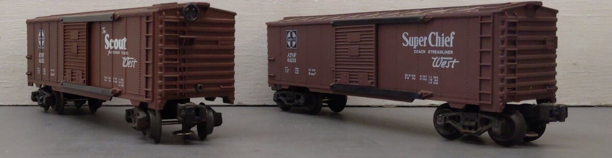 K-Line O Gauge Assorted Santa Fe Classic Map Cars:  K-64231, K-64233 [2] EX/Box