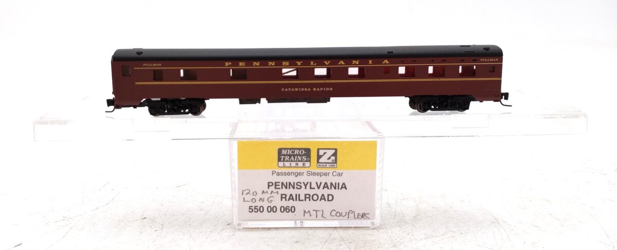 Micro-Trains 55000060 Z PRR 83' Lightweight Smoothside Sleeper Car w/ Lighting LN/Box