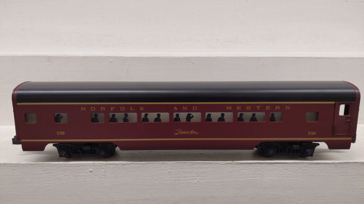 Lionel 6-19143 O Gauge N&W The Powhatan Arrow Aluminum Passenger Car #537 EX/Box