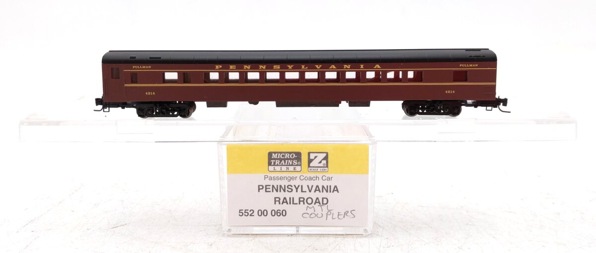 Micro-Trains 55200060 Z PRR 83' Lightweight Coach Car #4214 w/ Lighting LN/Box