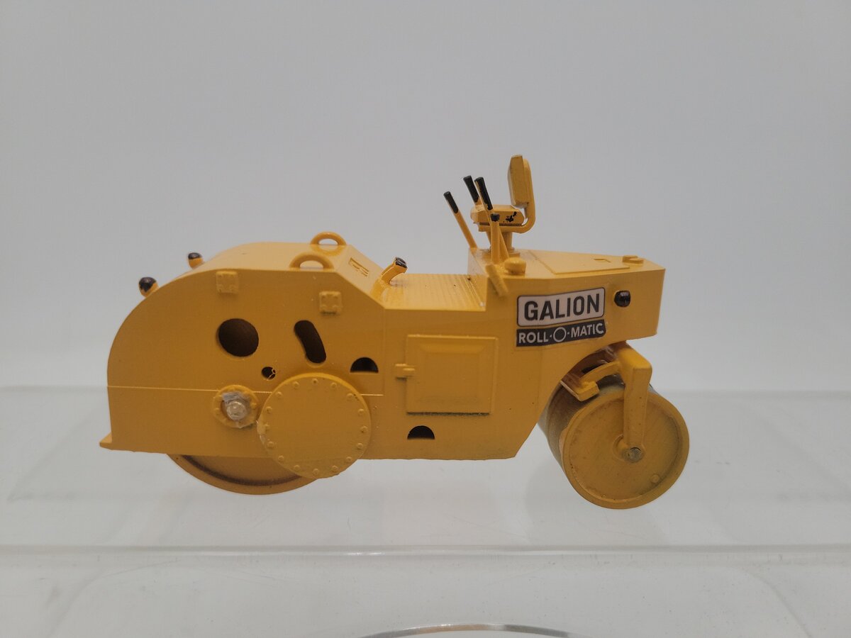 Acme 0012 O Scale Plastic Yellow Galion Roll-O-Matic Roller 8-10 Ton Tandem VG