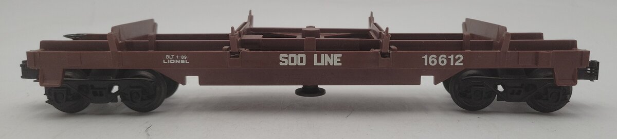 Lionel 6-16612 SOO Line Operating Log Dump Car EX/Box