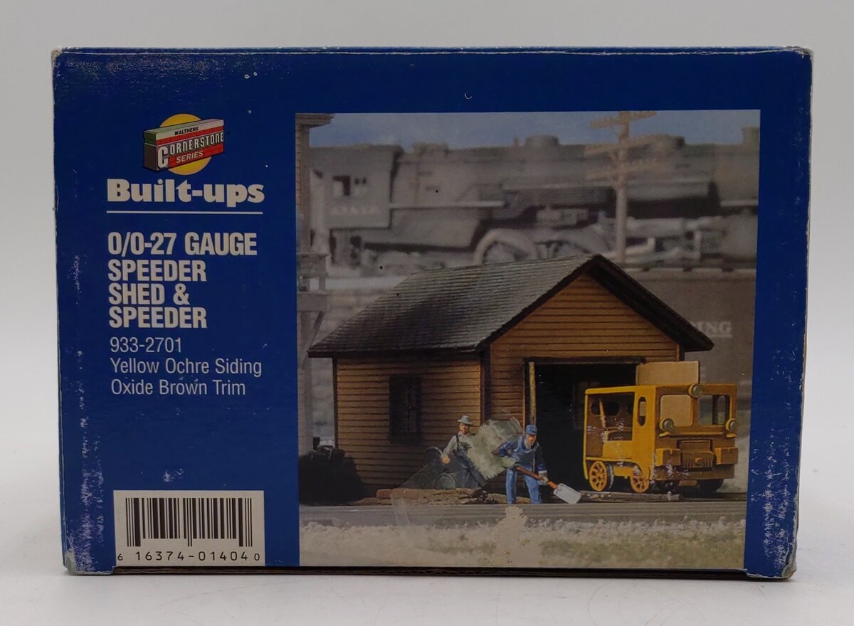 Walthers 933-2701 O / O27 Scale Built-Up Speeder Shed/Box