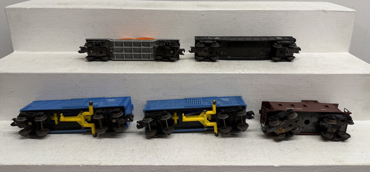 Lionel Vintage O Freight Cars: 3376, 3386, 6037, 6462, 6561 [5] VG