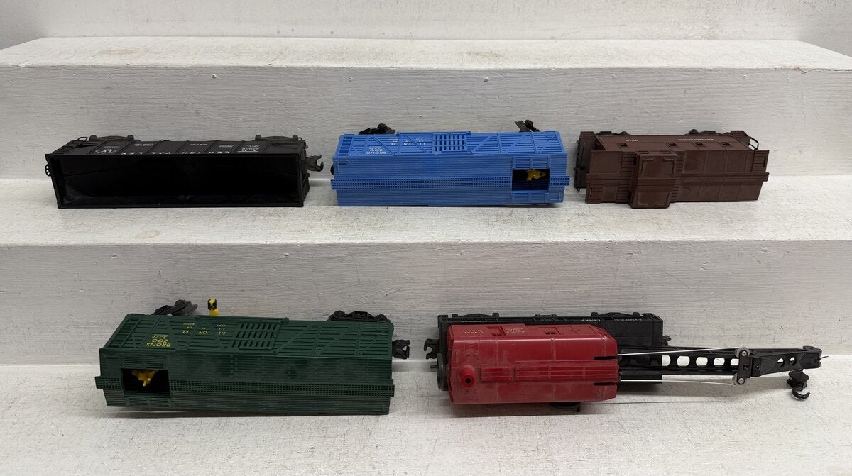 Lionel Vintage O Freight Cars: 3376, 6017, 6456, 6560-25 [5] VG