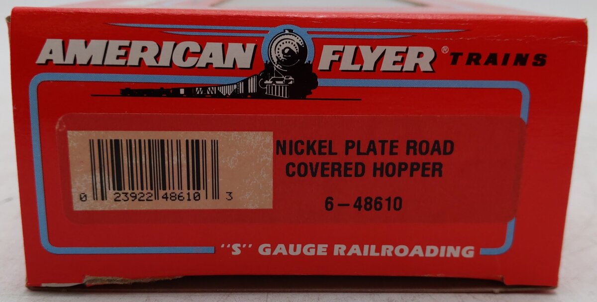 American Flyer 6-48610 S Gauge Nickel Plate Road Covered Hopper EX/Box