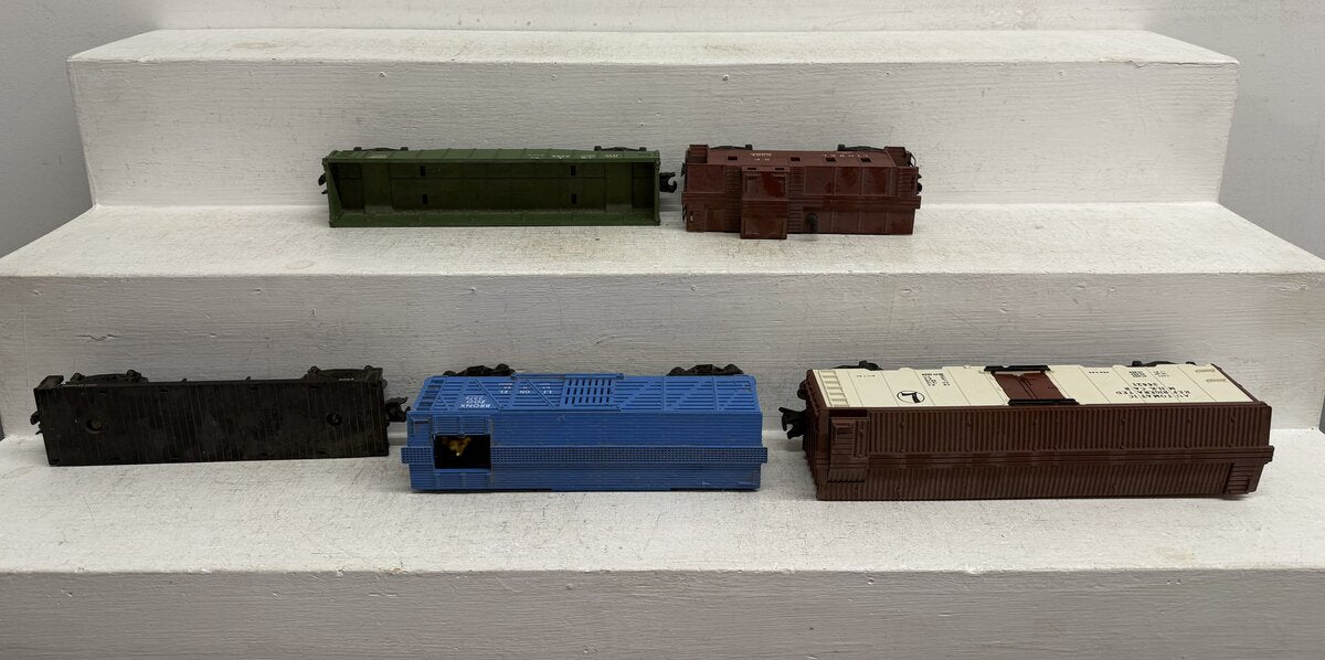 Lionel Vintage O Operating & Freight Cars: 3376, 3662, 6357, 6404 & 6462 [5] VG
