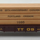 Lionel 6-6582 O Gauge TTOS-1986 Convention Flatcar w/Wood Load LN