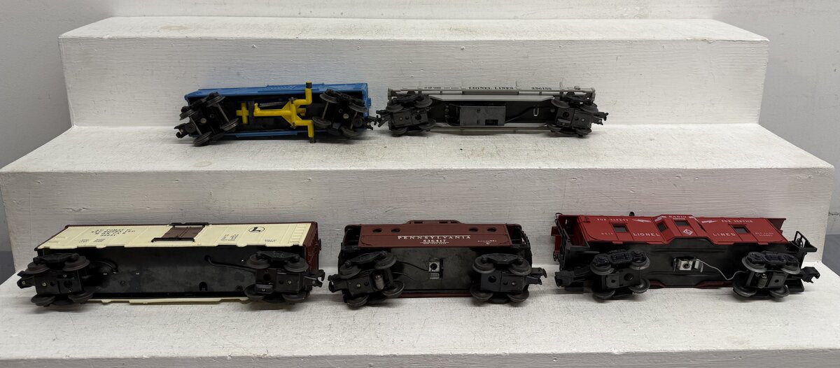 Lionel Vintage O Operating & Freight Cars: 3361, 3386, 3662, 6417 & 6517 [5] VG