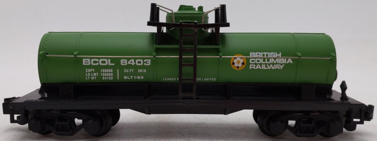 American Flyer 6-48403 S Gauge British Columbia Tank Car #8403[High-Rail] EX/Box