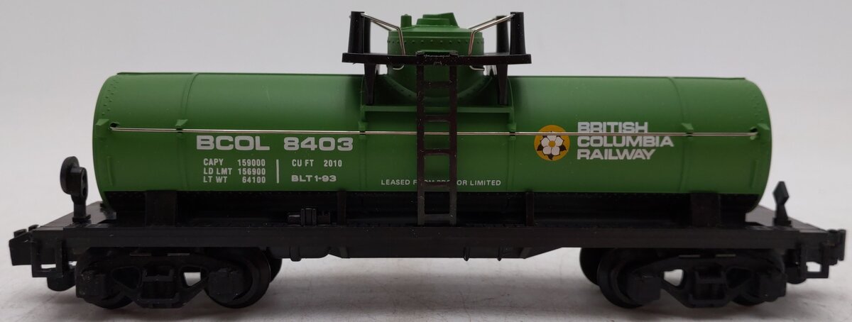 American Flyer 6-48403 S Gauge British Columbia Tank Car #8403[High-Rail] EX/Box