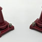 MTH 20-1019 O Gauge No.54 Maroon Lamp Post Set (Set of 2) VG/Box