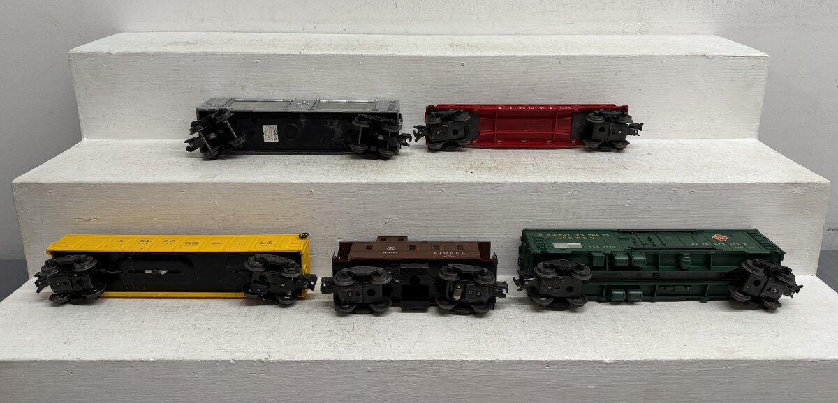 Lionel Vintage O Operating & Freight Cars: 3462-50, 6430, 6445, 6457, 6572 [5] VG