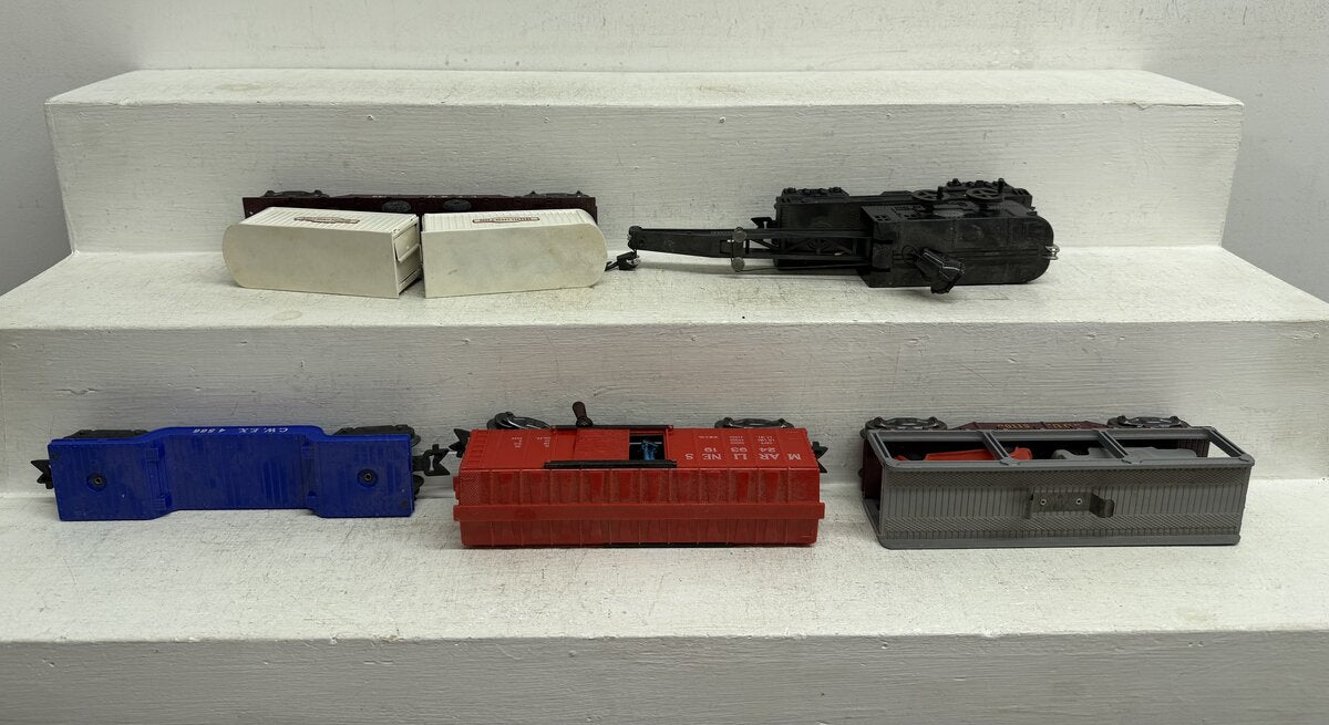 Marx Vintage O Freight Cars: 4566, 5545, 5590, 51100 & 249319  [5] VG