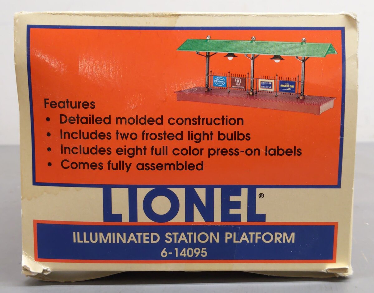 Lionel 6-14095 O Gauge  Illuminated Station Platform EX/Box
