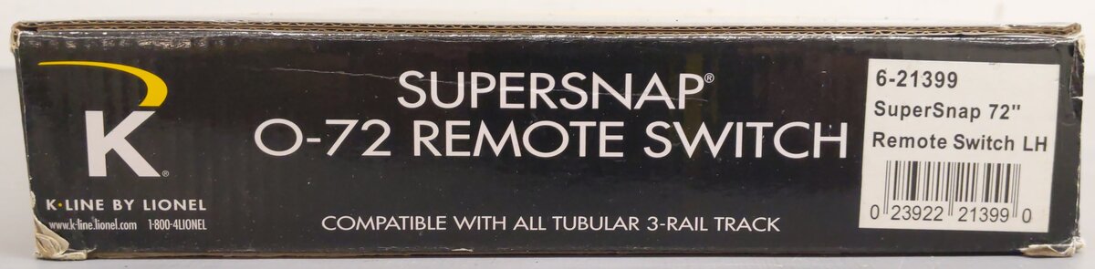 K-Line 6-21399 O Gauge SuperSnap 72