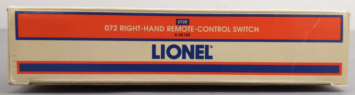 Lionel 6-65165 O Gauge O72 Right Hand Remote Control Switch Turnout VG/Box