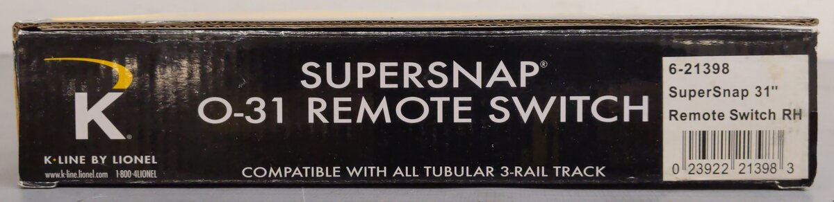 K-Line 6-21398 O Gauge SuperSnap 31