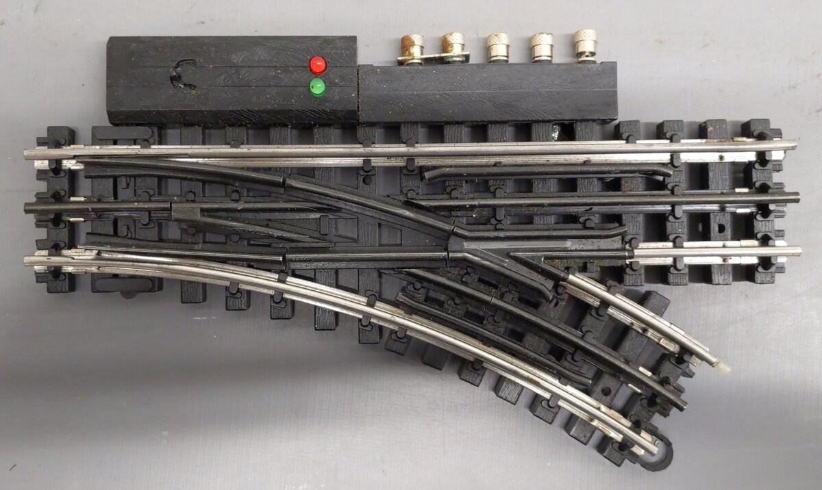 K-Line 6-21398 O Gauge SuperSnap 31" Right Hand Remote Control Switch Turnout VG/Box