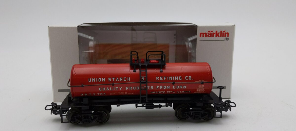 Marklin 45644-08 HO Scale Union Starch & Refining CO.  Tank Car #724 LN/Box
