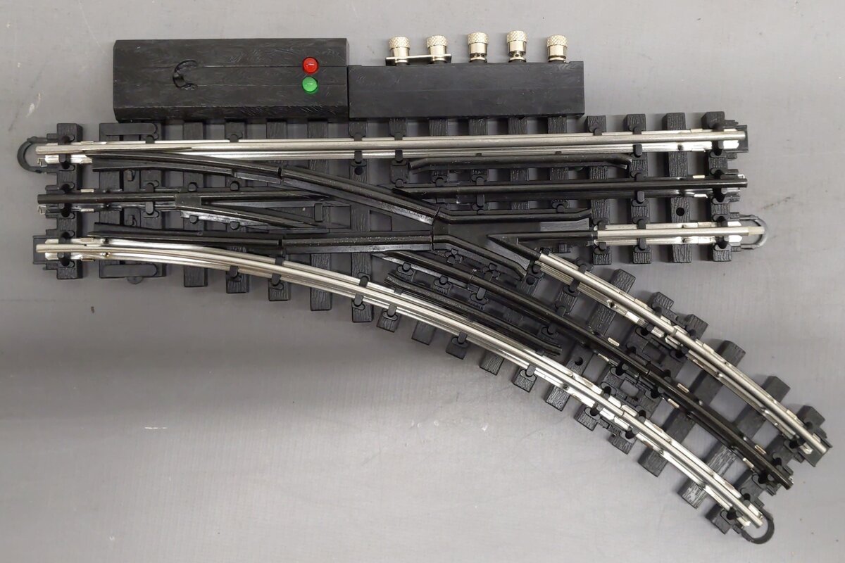 K-Line 6-21398 O Gauge SuperSnap 31" Right Hand Remote Control Switch Turnout EX/Box