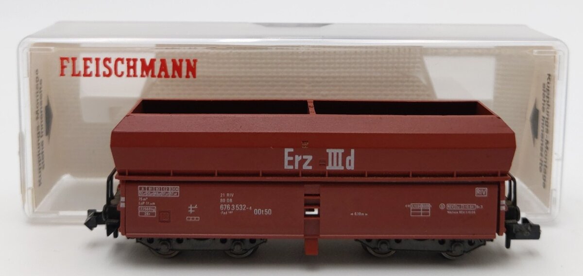 Fleischmann 8520 N Scale Deutsche Bundesbahn Erz IIId Hopper #6763532 LN/Box
